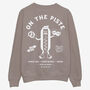 On The Piste Graphic Ski Sweatshirt In Brown, thumbnail 1 of 2