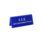 Blue 'C.E.O Chief Of Entertainment Officer' Desk Sign, thumbnail 2 of 2