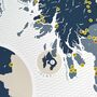 Scotland Whisky Regions And Distillery Map 2023, thumbnail 7 of 7