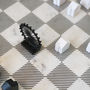 Skyline Chess Set On Black Marble Board, thumbnail 5 of 8