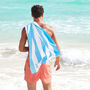 Personalised Stripe Micro Fibre Beach And Swim Towel, thumbnail 6 of 9