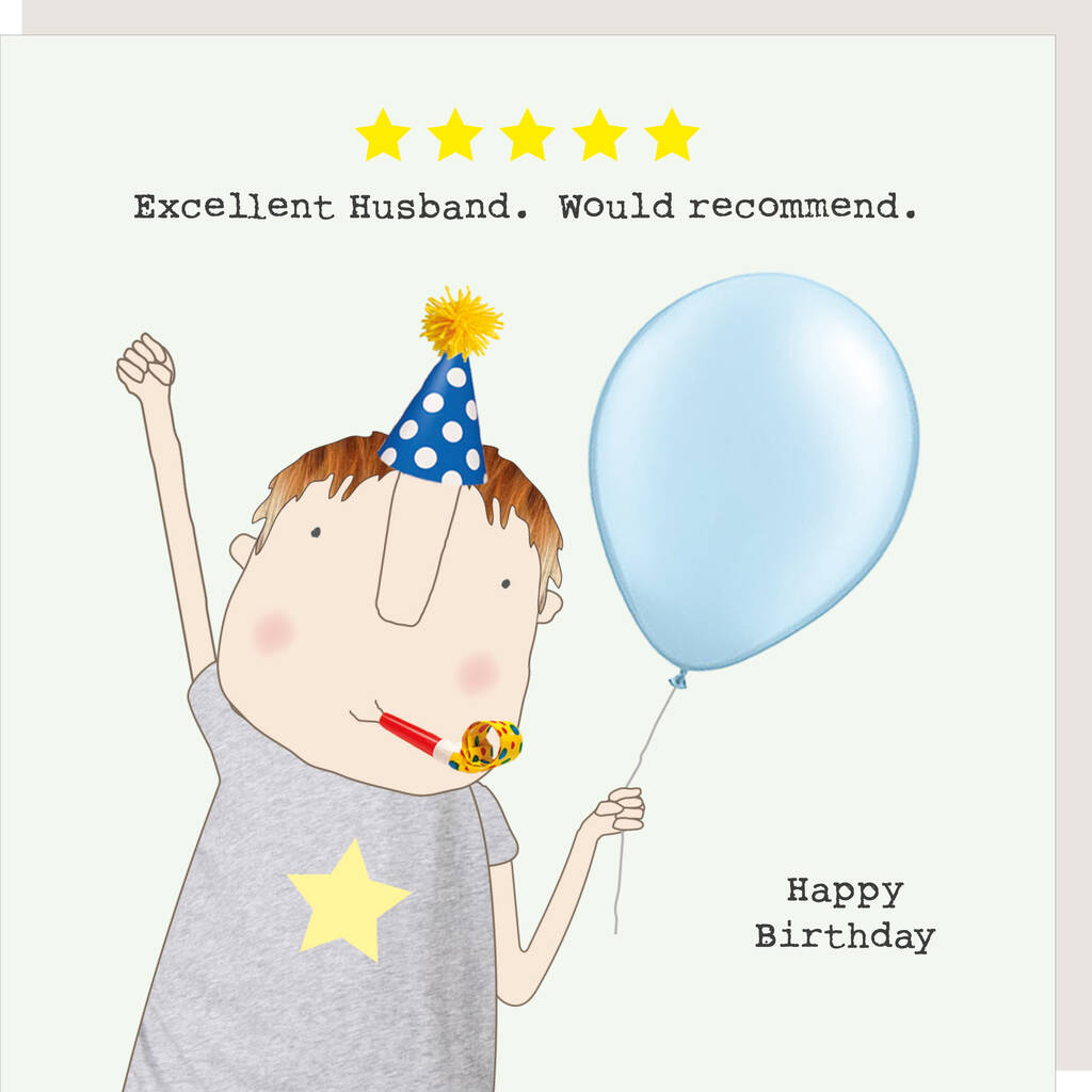 Five Star Husband Birthday Card