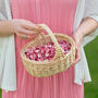 Flower Girl Basket Of Natural Petal Confetti, thumbnail 5 of 10