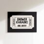 Shower Karaoke Print Bathroom Wall Art, thumbnail 2 of 8