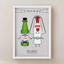Personalised Bride And Groom Wedding Print, thumbnail 3 of 12