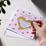 Personalised Love Hearts Scratch Card, thumbnail 2 of 7