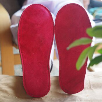 Light Weight Personalised Felt Slippers, 3 of 12