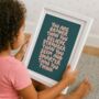 Braver Than You Believe Inspirational Print For Kids, thumbnail 1 of 5