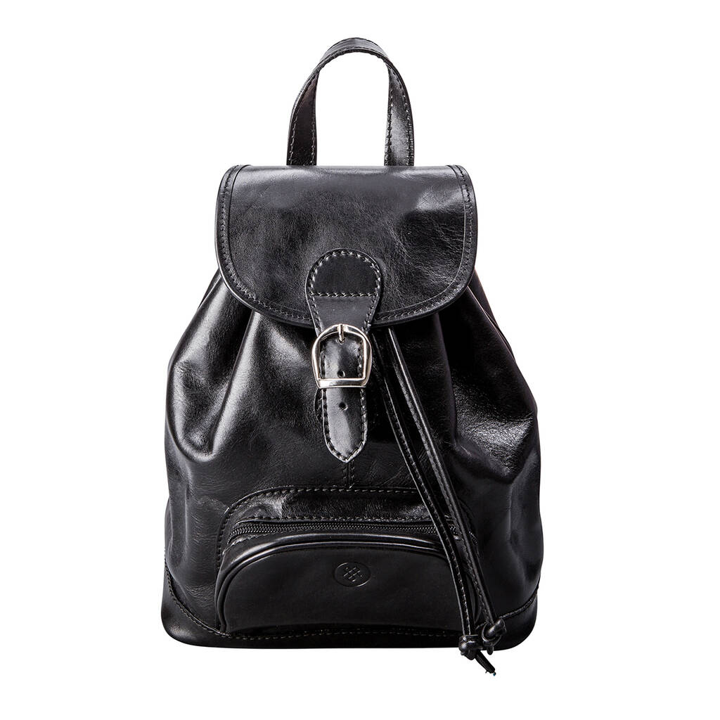 Women's Italian Leather Classic Backpack 'sparano' By Maxwell Scott Bags