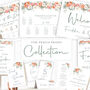 Wedding Seating Plan Cards Peach Pink Floral, thumbnail 7 of 7