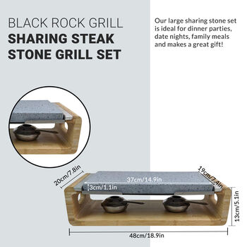 Black Rock Grill Sharing Steak On The Stone Grill Set, 10 of 11