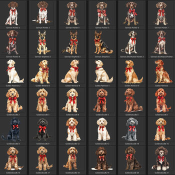 Personalised Dogs First Christmas Keepsake Mug Multiple Breeds, 9 of 10