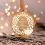 Personalised First Christmas Engaged Hanging Ornament, thumbnail 5 of 7