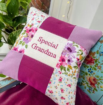 Special Mother Cushion Purple And Grey, 7 of 7