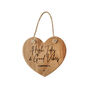 Cornish Gifts 'High Tides And…Oak Hanging Heart, thumbnail 2 of 3