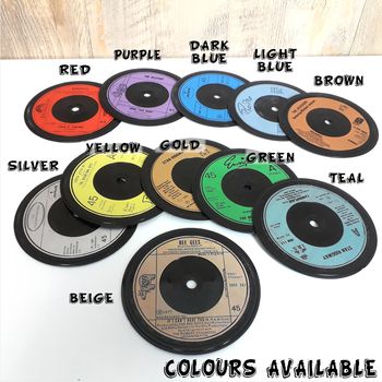 Set Of Six Record Coasters, 6 of 7