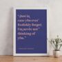 Romantic Quote Art By Virginia Woolf Valentines Day, thumbnail 2 of 4
