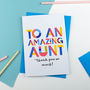 Amazing Aunt, Auntie, Aunty All Purpose Card, thumbnail 2 of 6