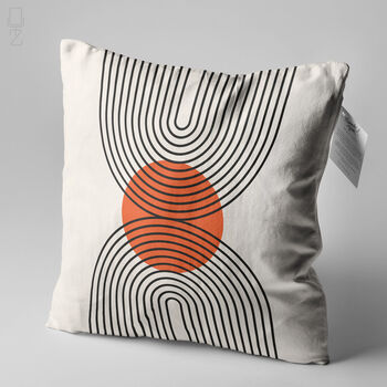 Bauhaus Retro Abstract Geometric Soft Cushion Cover, 2 of 10