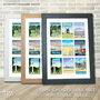 Travel Print Collage – Nine Designs On One Print, thumbnail 2 of 5