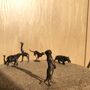Miniature Bronze Meerkat Sculpture 8th Anniversary Gift, thumbnail 5 of 12