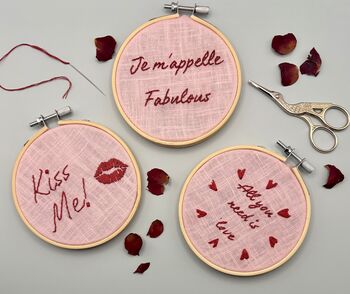 I Am Fabulous Mini Embroidery Kit, 3 of 3