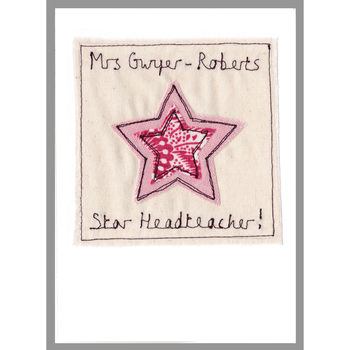 Personalised Star Teacher Thank You Card, 10 of 12