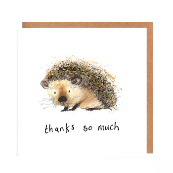 Thank You Card 'Francesca' Hedgehog, 2 of 3