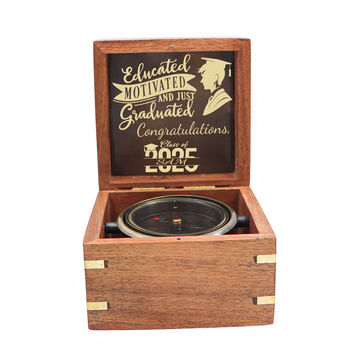 Personalised Heritage Gimbal Compass For Graduation Gift, 12 of 12