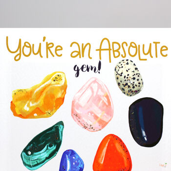 Personalised Gemstones Thank You Card, 3 of 4