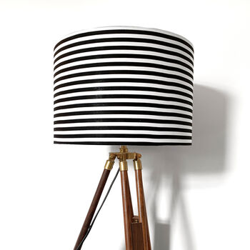 Black And White Striped Lampshade, 6 of 8