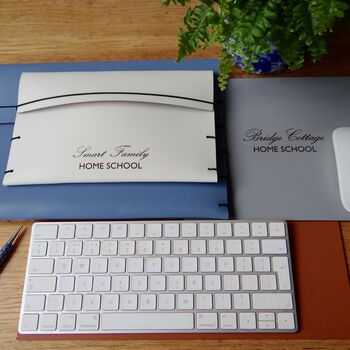 Home School Leather Mouse Mat Or Desk Mat, 4 of 4