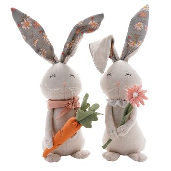 Boy And Girl 31cm Easter Bunny Set, 3 of 7