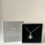 Sterling Silver Snowflake Necklace – Winter Jewellery Gift, thumbnail 3 of 6