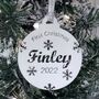 Baby's First Christmas Personalised Bauble, Baby Gift, thumbnail 11 of 12