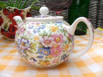 Two Cup Teapot In Mille Flleure Design, 11 of 12
