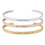 Personalised Gold Or Silver Plated Engraved Bracelet, thumbnail 3 of 10