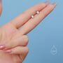 Tiny Opal Droplet Screw Back Earrings, thumbnail 4 of 9
