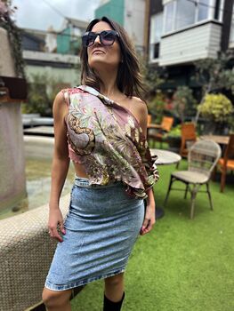 Out Of Time Extinct Animals And Endangered Leaves And Flowers 100% Silk Satin Scarf, 7 of 12