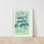 Don't Worry Be Happy Typography Print, thumbnail 5 of 5