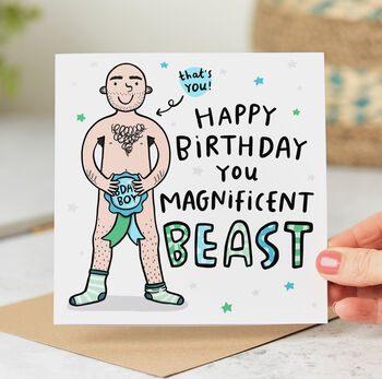 'Magnificent Beast' Birthday Card, 8 of 11