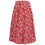 Isabelle Skirt In Pansy Print Vintage 1940s Style, thumbnail 1 of 2