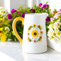 Bumble Bee Spring Flower Jug Vase Gift For Her, thumbnail 1 of 5