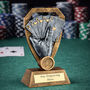 Personalised Poker Trophy Award – Royal Flush Hand Design, thumbnail 1 of 2
