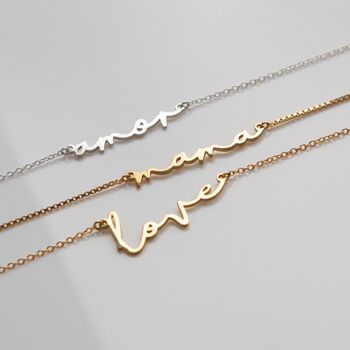 Love Script Necklace, 2 of 9