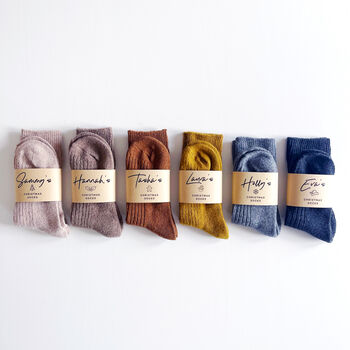 Personalised Christmas Sock Gift Choice Of Six Colours, 4 of 10