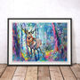 Mystic Stag By Sue Gardner Wall Art Print, thumbnail 1 of 3