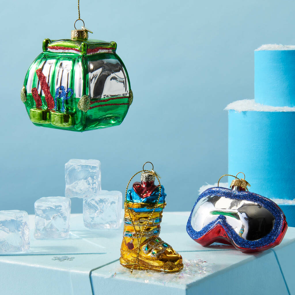 Ski Holiday Ornaments, Set Of Three By Bonnie and Bell