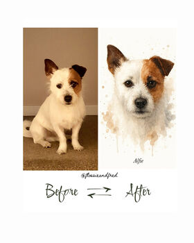 Personalised Pet Illustration Portrait Print, 11 of 11