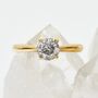 18ct Gold Salt And Pepper Diamond Engagement Ring, thumbnail 1 of 4